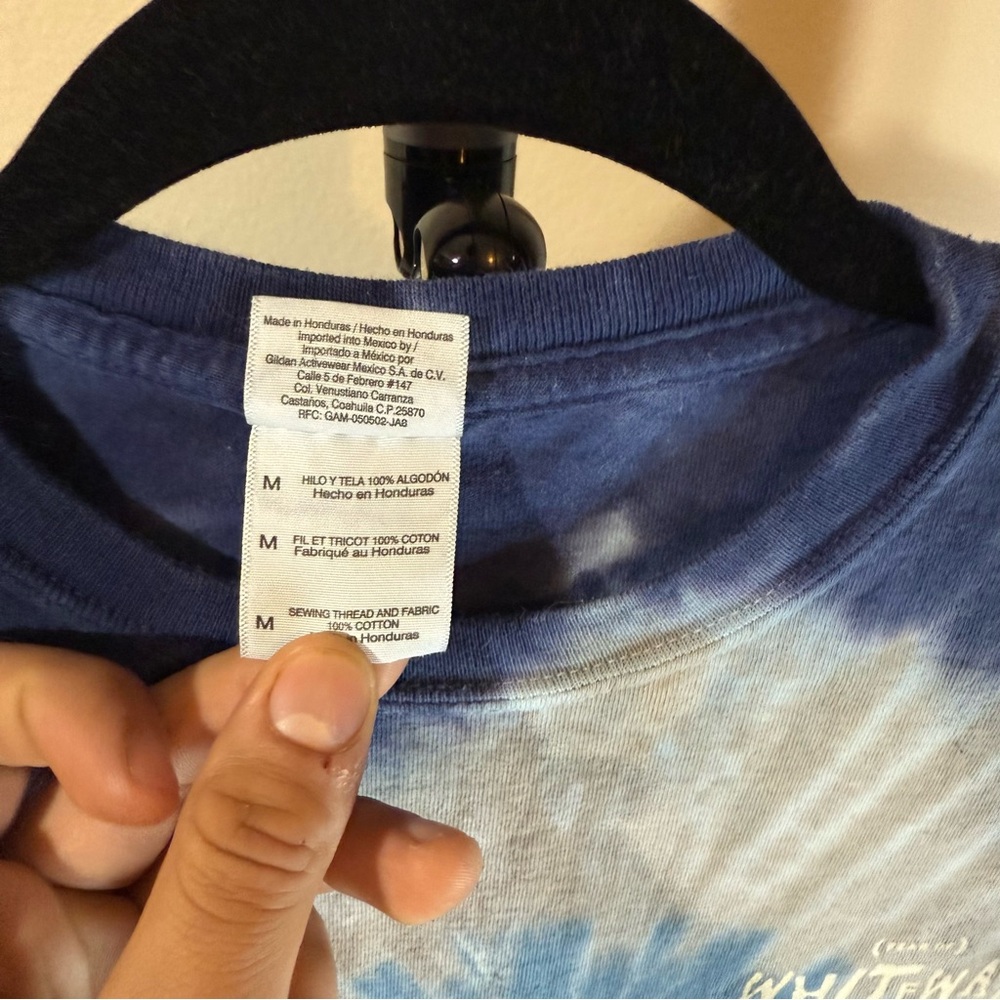 Whitewater Adventure Bound Kennebec River Blue and Gray Tie-Dye Tee - Picture 3 of 7